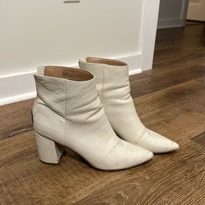 Steve Madden White Booties